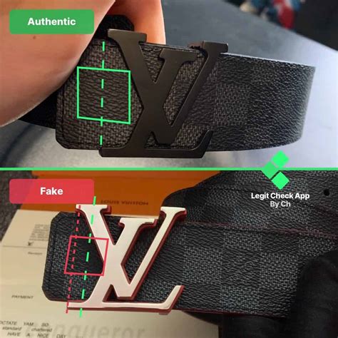 fake vs real louis vuitton belt|genuine louis vuitton belt.